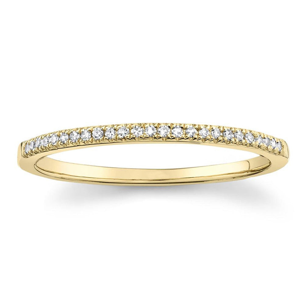 Diamond Accented Danity Band 14k Yellow Gold (0.08ct)