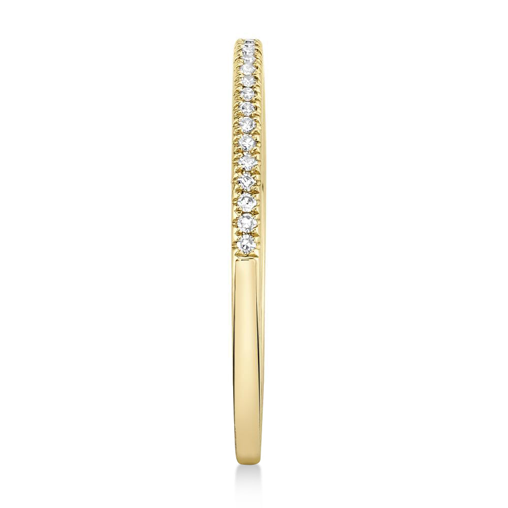 Diamond Accented Danity Band 14k Yellow Gold (0.08ct)