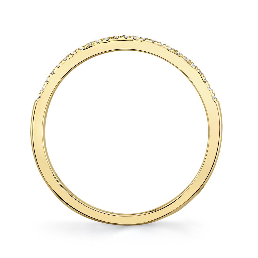 Diamond Accented Danity Band 14k Yellow Gold (0.08ct)