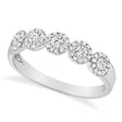 Diamond Halo Style Ring 14k White Gold (0.40ct)