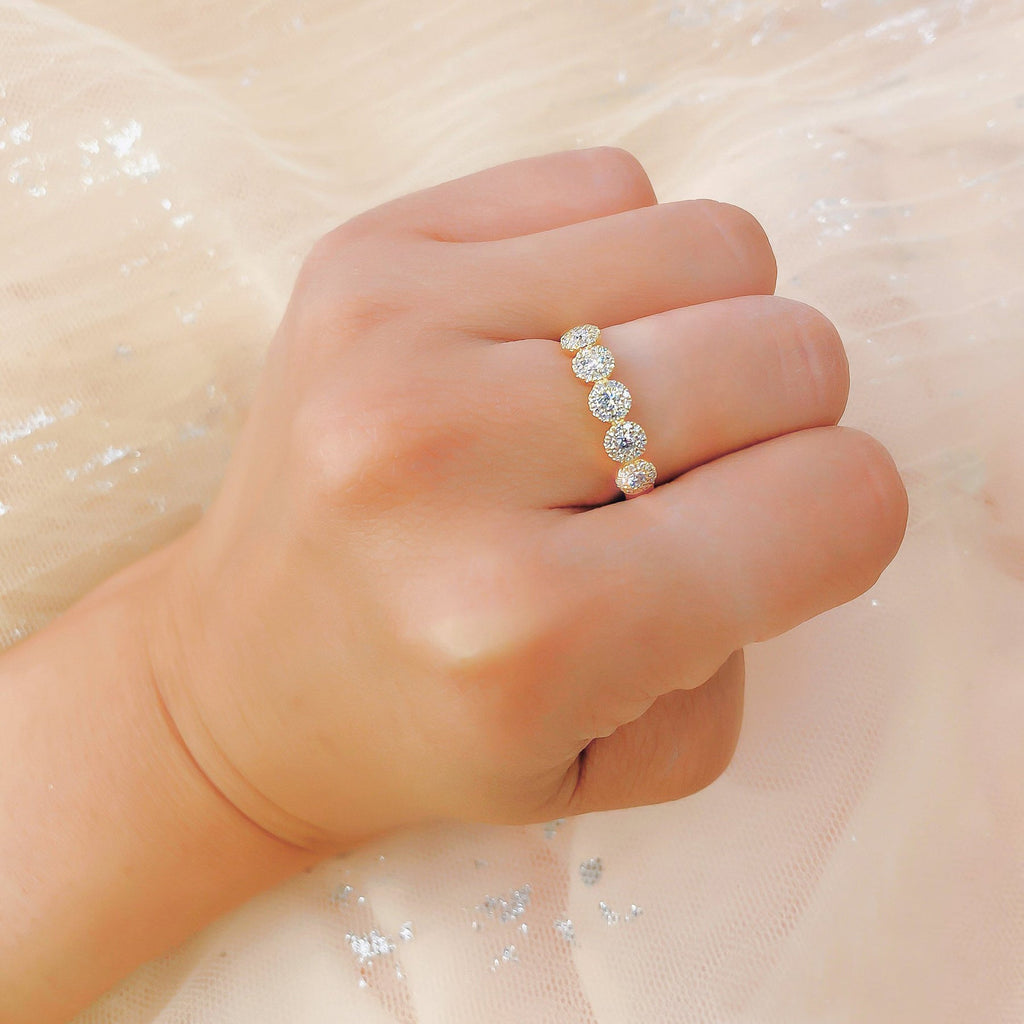 Diamond Halo Style Ring 14k Yellow Gold (0.40ct)