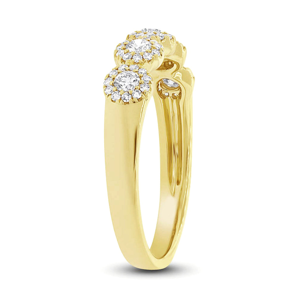 Diamond Halo Style Ring 14k Yellow Gold (0.40ct)