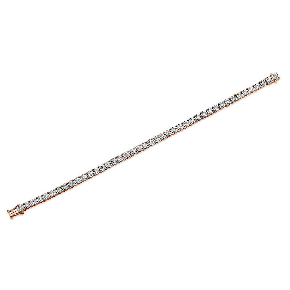 Diamond Tennis Bracelet 14k Rose Gold (3.00ct)