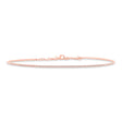 0.36ct 14k Rose Gold Diamond Choker Necklace