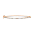 Diamond Bangle Bracelet 14k Rose Gold (0.62ct)