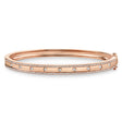 Diamond Accented Bangle Bracelet 14k Rose Gold (0.62ct)