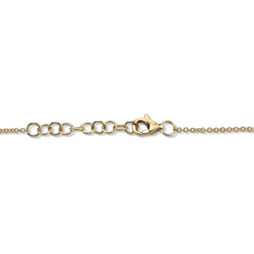 Diamond Pave Bar Link Bracelet 14k Yellow Gold (0.39ct)