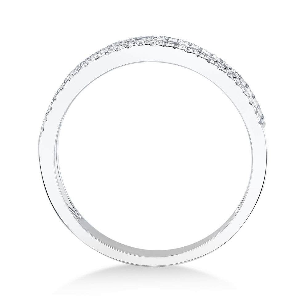 Diamond Baguette Wedding Band 14k White Gold (0.55ct)