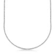 Diamond Tennis Necklace 14k White Gold (3.96ct)