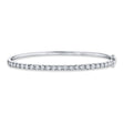 Diamond Bangle Bracelet 14k White Gold (0.69ct)