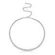 Graduated Diamond Tennis Necklace 14k White Gold (4.39ct)
