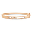 Diamond Slider Bangle Bracelet 14k Rose Gold (0.42ct)