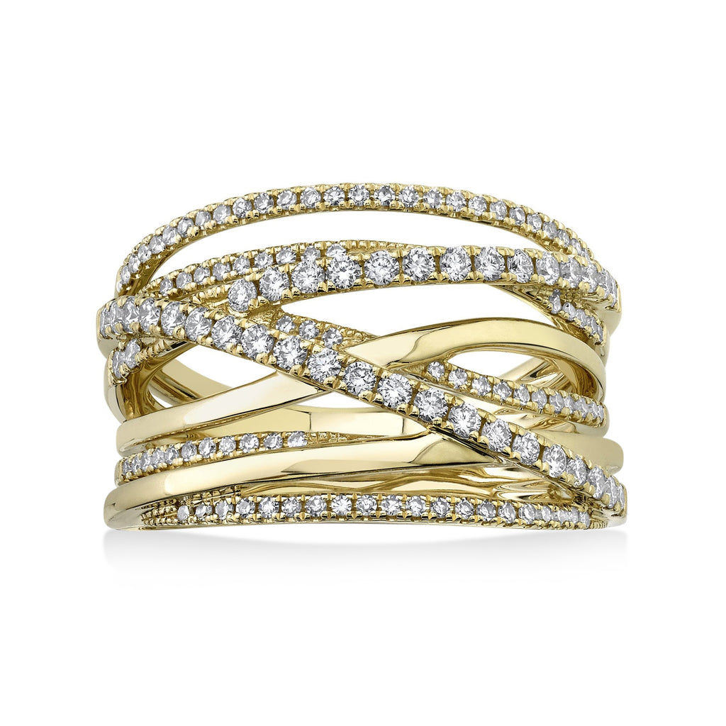 Diamond Bridge Ring 14k Yellow Gold (0.62ct)
