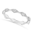 Diamond Cluster Eternity Band 14k White Gold (0.38ct)