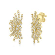 Diamond Abstract Statement Earrings 14k Yellow Gold (0.39ct)