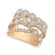Diamond Cocktail Ring 14k Rose Gold (1.54ct)