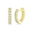 Diamond Baguette Huggie Earrings 14k Yellow Gold (0.33ct)