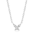 Diamond Butterfly Pendant Necklace 14k White Gold (0.10ct)