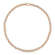 Diamond Pave Link Chain Necklace 14k Rose Gold (19.30ct)