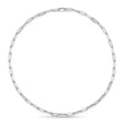 Diamond Paper Clip Link Necklace 14k White Gold (5.68ct)