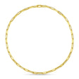 Diamond Paper Clip Link Necklace 14k Yellow Gold (5.68ct)