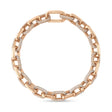 Diamond Paper Clip Link Bracelet 14k Rose Gold (3.67ct)