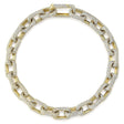 Diamond Pave Paper Clip Link Bracelet 14K Yellow Gold (7.55ct)