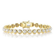 Cultured Pearl Tennis Bracelet 14K Yellow Gold (4mm)