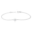 Diamond Jewish Star of David Petite Bracelet 14K White Gold (0.03ct)