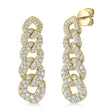 Diamond Link Drop Earrings 14K Yellow Gold (1.62ct)