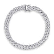 Lab Diamond Link Bracelet 14K White Gold (3.72ct)