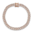 Lab Diamond Link Bracelet 14K Rose Gold (3.72ct)