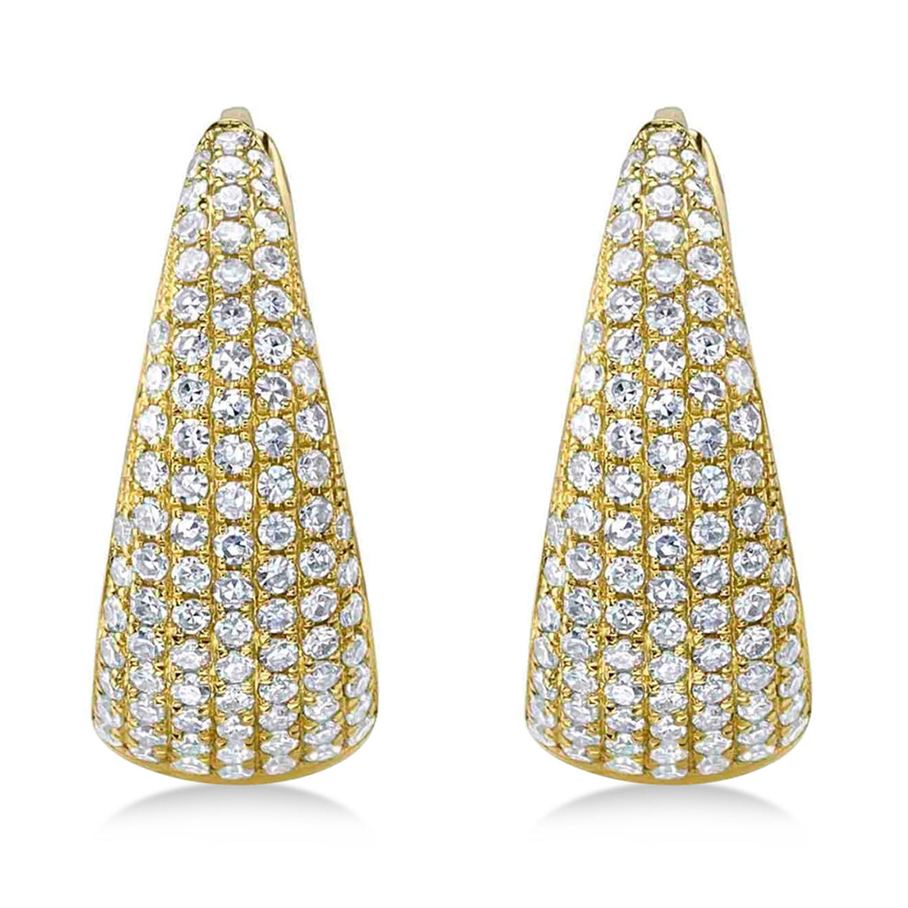Diamond Huggie Earrings 14K Yellow Gold (0.41ct)