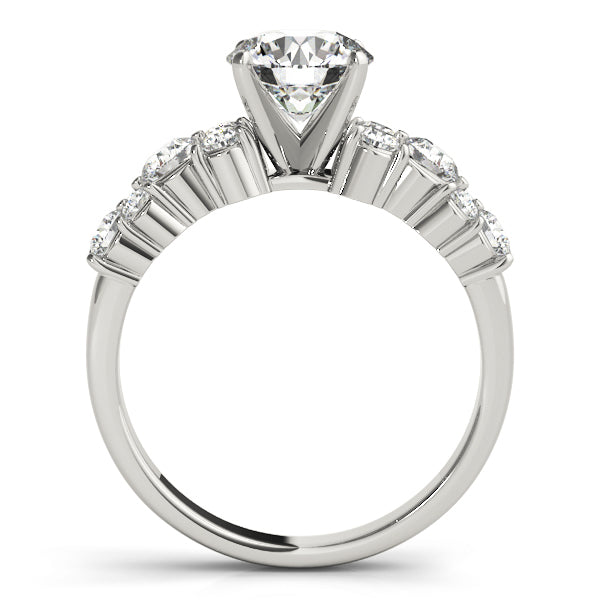 Diamond Garland Engagement Ring Setting 14K White Gold (0.66ct)