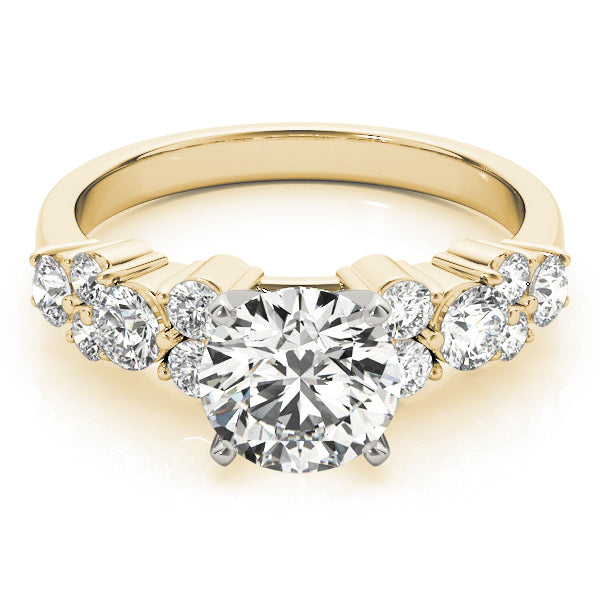 Diamond Garland Engagement Ring Setting 14K Yellow Gold (0.66ct)