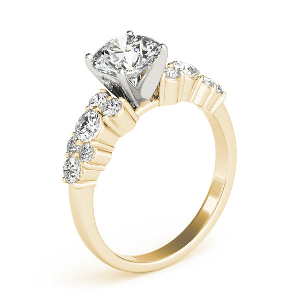 Diamond Garland Engagement Ring Setting 14K Yellow Gold (0.66ct)