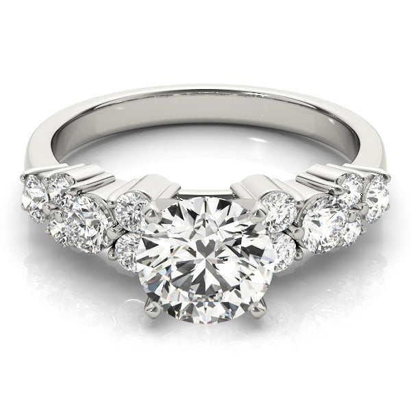 Diamond Garland Engagement Ring Setting Platinum (0.66ct)