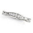 Diamond Accented Wedding Band 18k White Gold (0.17ct)