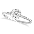 Lab Diamond Accented Engagement Ring Setting Palladium (1.12ct)