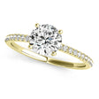 Diamond Accented Engagement Ring Setting 14k Yellow Gold (2.62ct)