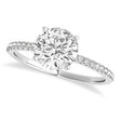 Lab Diamond Accented Engagement Ring Setting Platinum (4.12ct)