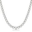 Eternity Lab Diamond Tennis Necklace 14k White Gold (15.00ct)