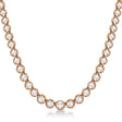 Eternity Lab Diamond Tennis Necklace 14k Rose Gold (5.07ct)