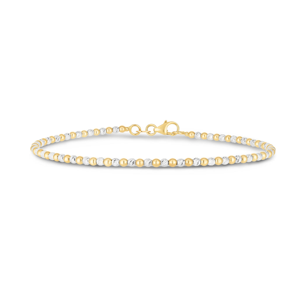 Stackable Bead Bracelet in 14k Yellow Gold