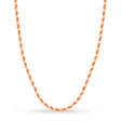 Rope Chain Necklace With Lobster Lock 14k Rose Gold