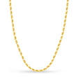 Rope Chain Necklace With Lobster Lock 14k Yellow Gold