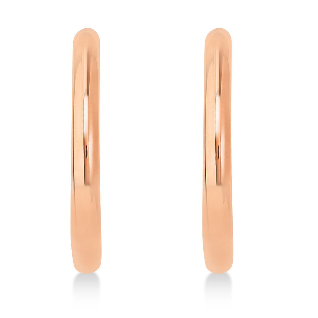 Large Open Hoop Earrings 14k Rose Gold