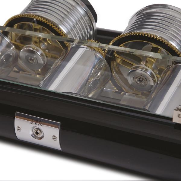 Rapport London The Time Arc Double Watch Winder w/ Crystal Glass Case