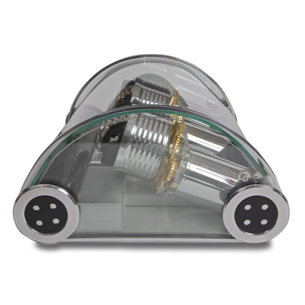 Rapport London The Time Arc Double Watch Winder w/ Crystal Glass Case