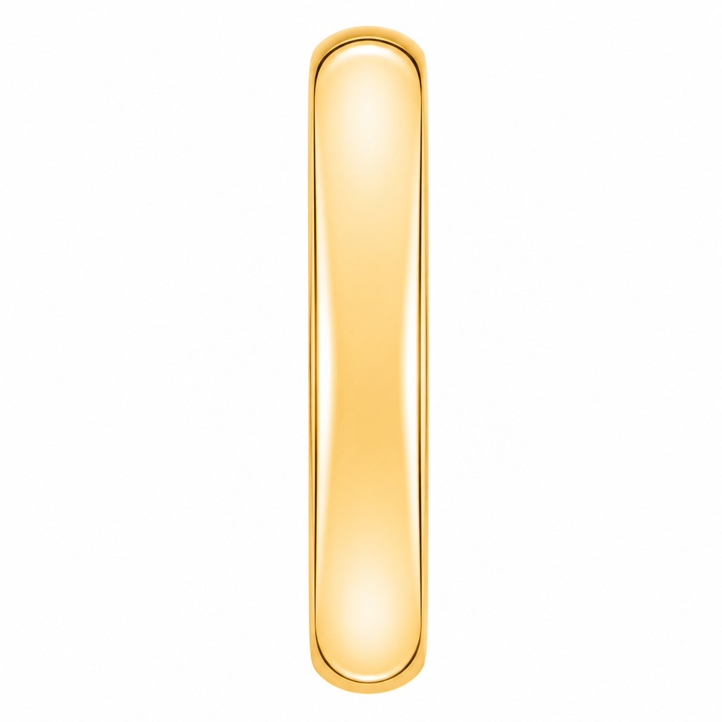 Domed Gold Tungsten Wedding Band (4mm)